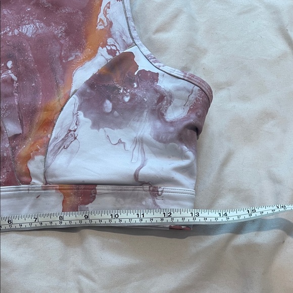 The Chestee Pink and Orange marble Sports Bra - Picture 4 of 5